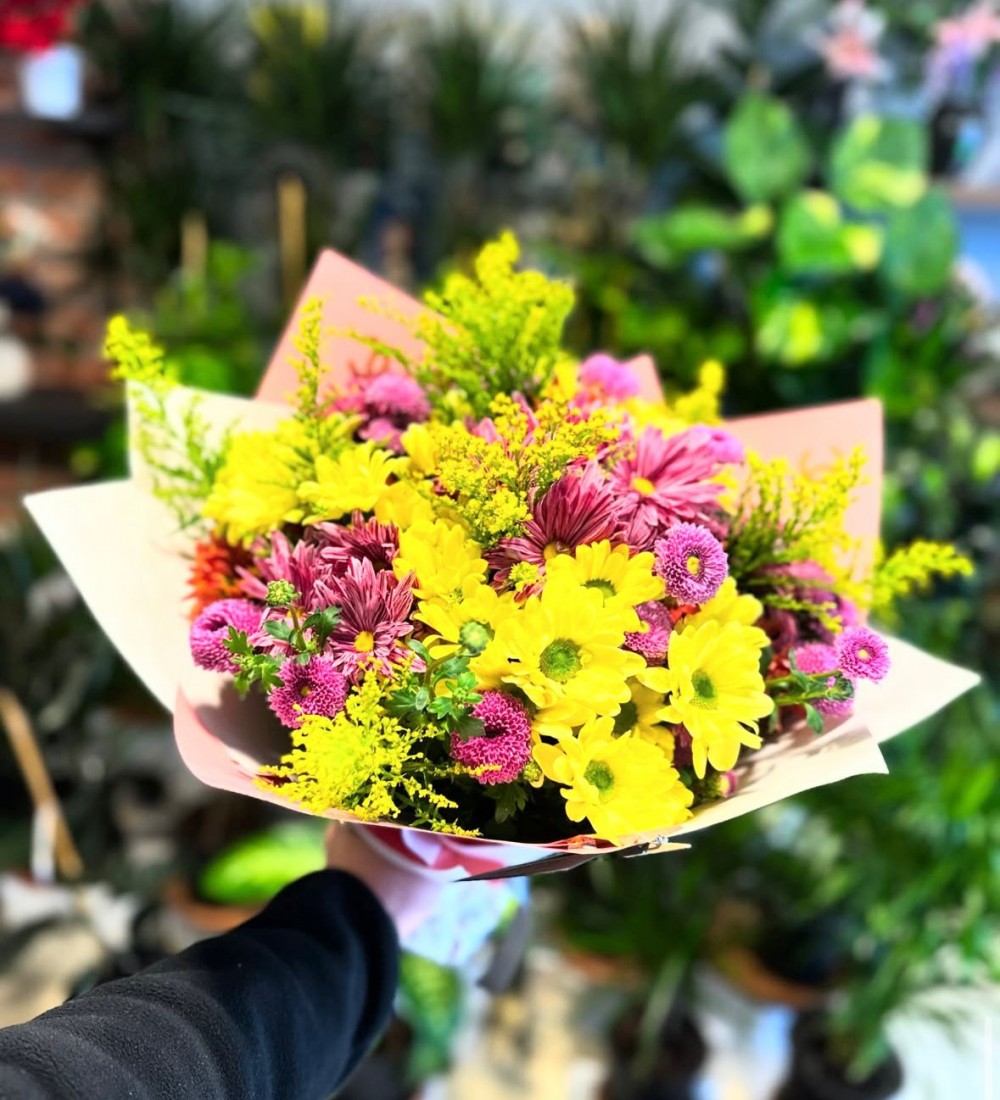 BUKET KIR ÇİÇEKLERİ BUKETİ (5 DEMET)