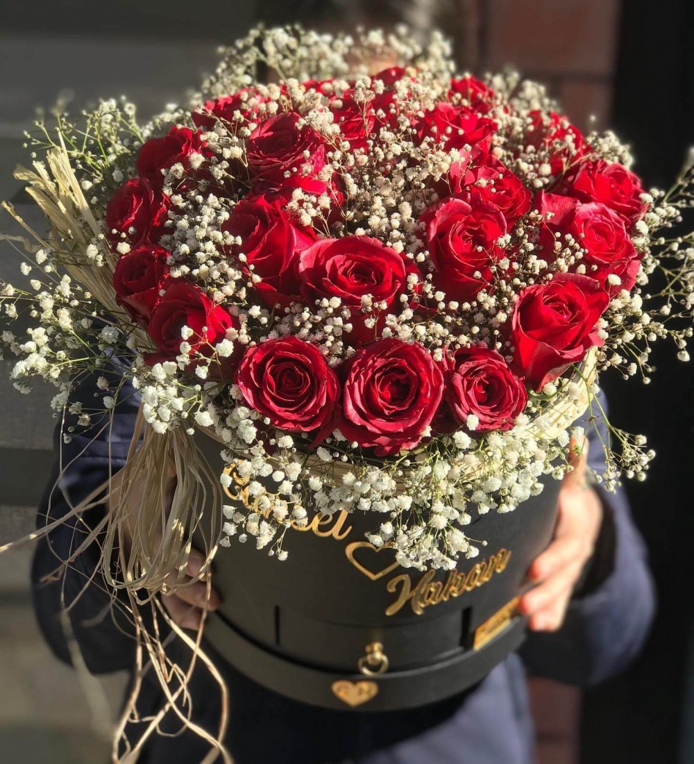 KUTU 22 Gül Yeşillik Kutuda Vip Tanzim