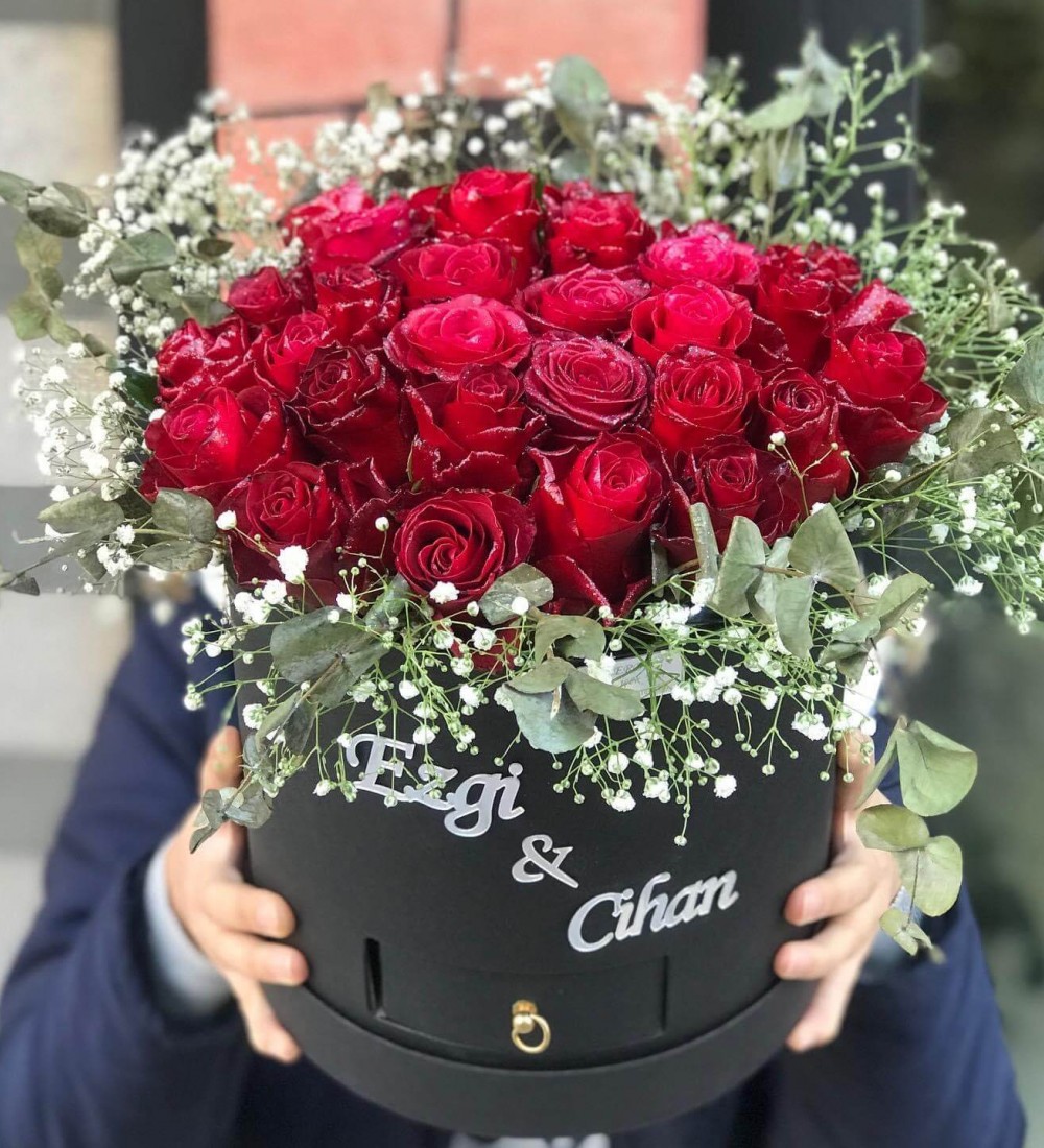 KUTU 29 Gül + Yeşillik Kutu Tasarım