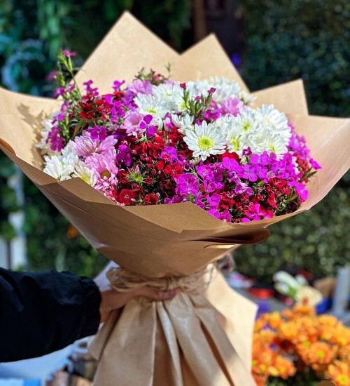 BUKET KARIŞIK KIR ÇİÇEĞİ ARAJMANI (5 DEMET)