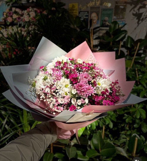 BUKET KARIŞIK KIR ÇİÇEĞİ ARAJMANI (6 DEMET)