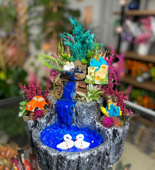 Beton Teraryum Şelale